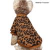 Puppy Pullover Dogs Pet Sweater Winter Leopard Print French Bulldog Winter Warm Sweater Pet Apparel Dog Clothing