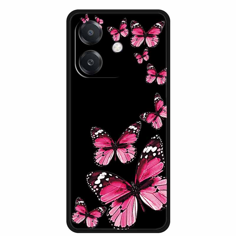 For OPPO A3 / A3x 5G Case 6.67" Funda Black Silicone Soft Phone Case For OPPO A3x A3 5G Back Cover Case A 3x A 3 x A3 x Cartoon