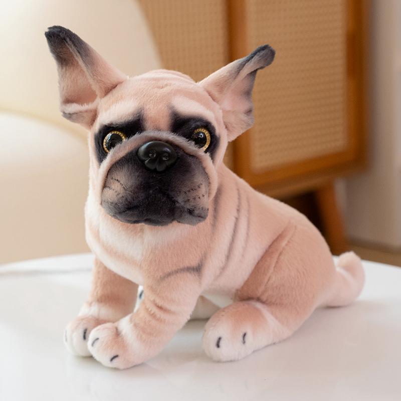 Simulation Dog Plush Toy Creative Realistic Animal Tilt Head Puppy Dolls Stuffed Soft Toys for Children Birthday Gift