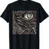 Gotické Grunge Okultní Emo Satanské Zlé Dračí Oko Tričko