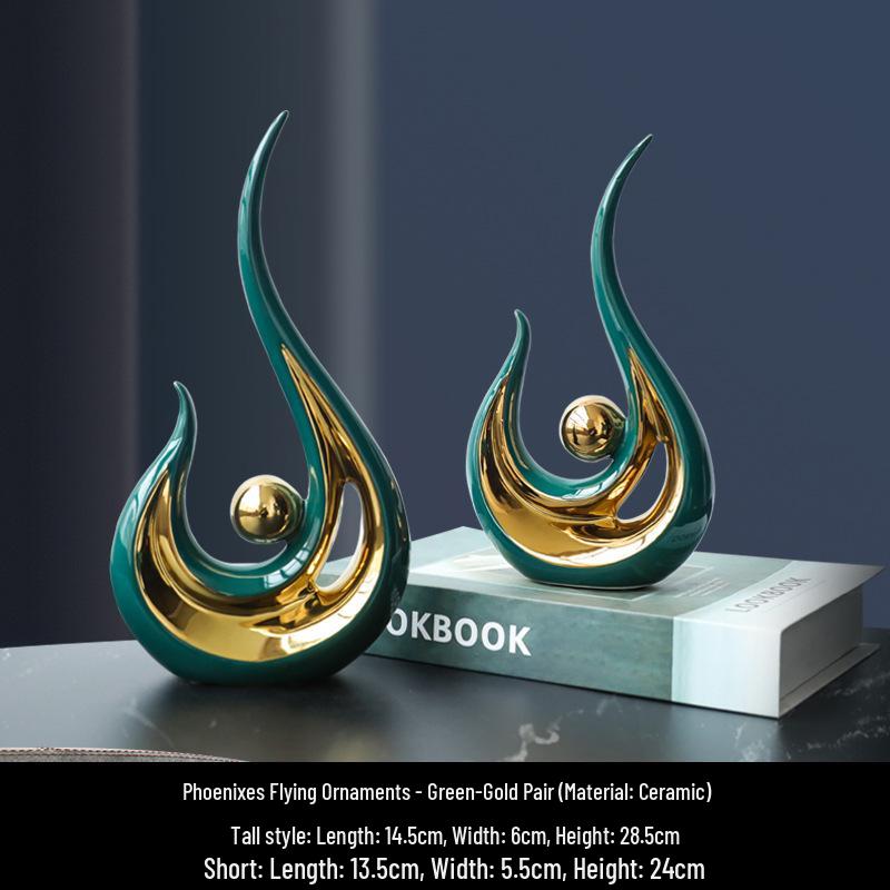 European Style Luxurious Ceramic Ornament for Home or Office Decor