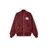 Reversible Cotton Jacket With Logo Patch And Baseball Collar Men Outerwear Cherrywood-Red DQ7345-680