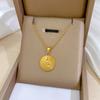 Titanium Steel Ring Snake Personality Minimalist Wind Furnace Real Gold Necklace Female Clavicle Chain