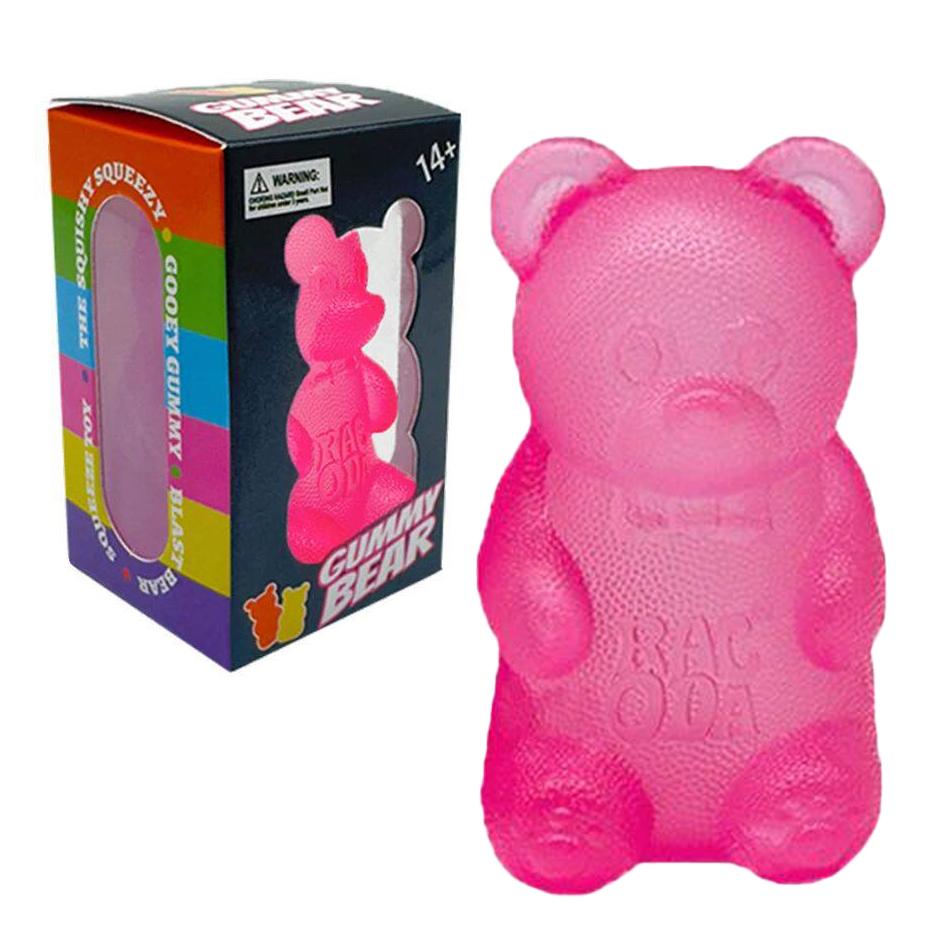 Squishy Gummy Bear Squeeze Fidget Toy Soft Jelly Slow Rising Tpr Sensory Stress Relief Anti Anxiety Desk Decor Adults Party Gift
