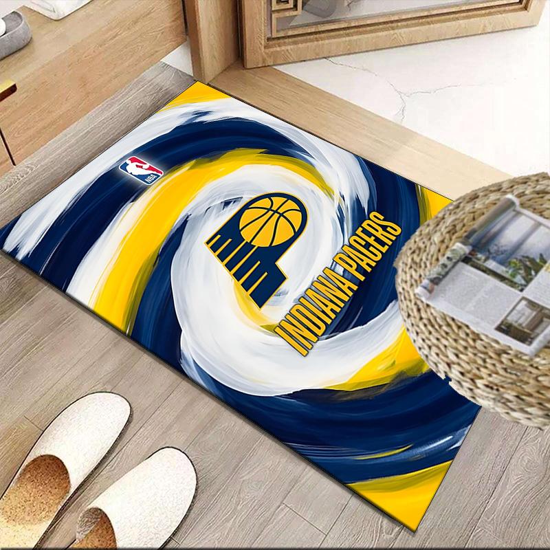 Pacers Basketball Team Carpet, Kitchen Rugs, Yoga Mat, Non-Slip Mats, Rug for Bathroom, Living Room Bedroom, Camping Rugs Christmas Gift
