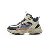Li Ning Kids Fashion Trendy High-Top Casual Shoes Kids Sneakers Gray Blue YKCU224-5
