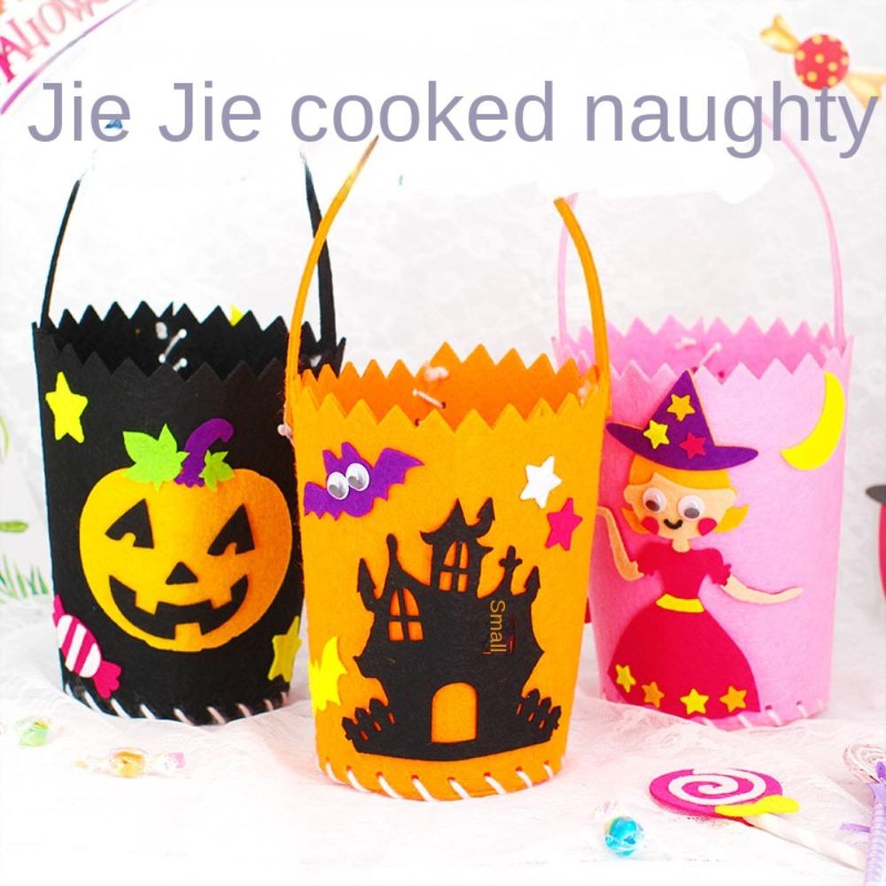Opbergemmer Halloween Snoepzak Trick Or Treat Cadeaumand Halloween Tas Speelgoed voor Kinderen