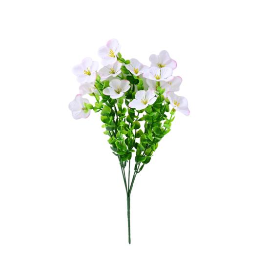 Artificial Flowers for Outdoors UV Resistant Mixed Bundles Fake Wildflower Bouquet Realistic Spring