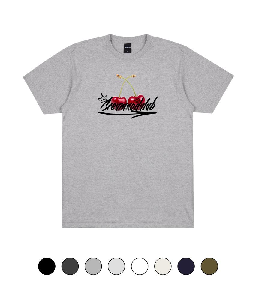 CREAM SODA LAB Cherry Logo Short Sleeve T-Shirt (Type A)