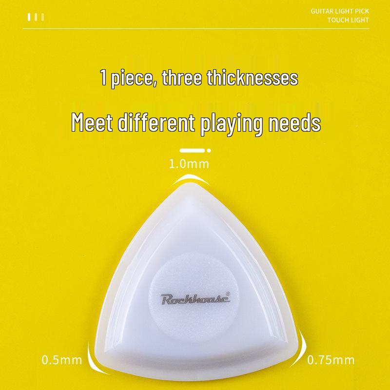 ROCKHOUSE LED Light Bass Guitar Triangle Pick
