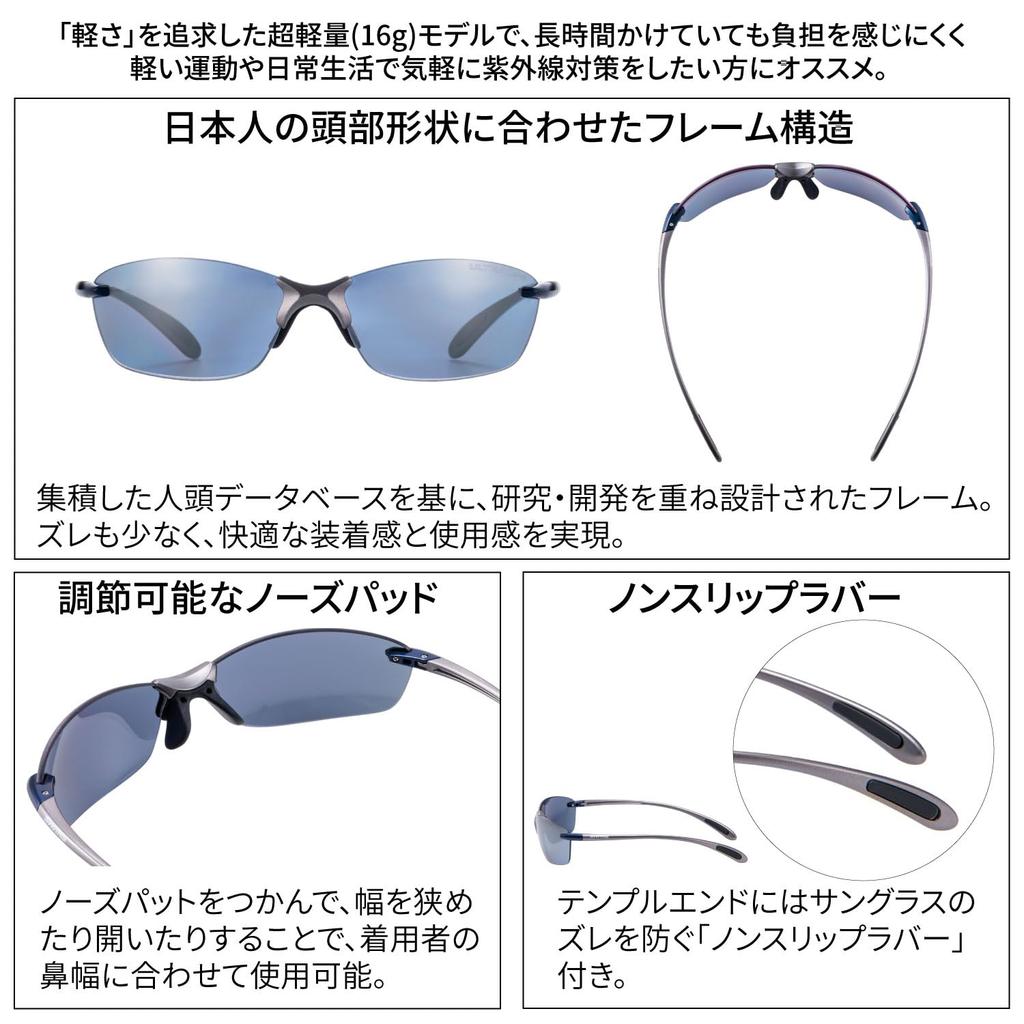 Airless Leaffit Sports Sunglasses with Polarized Lenses and Outdoor BLGM Matte Mirror X Polarized ULTRA Ice Blue [SWANS] (for Fishing, Golf,