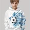 Kids Clothes Boys Hoodies Long Sleeve 3D Footbaii Print Children Spring Fall Clothes Casual Outdoor Active Boys Clothing Tops