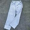 European and American Men's Casual Sports Straight Leg Pants Street Trend Drawstring Waistband Jogging Pants