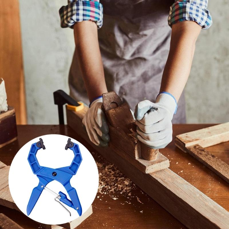 Long Lasting Fast Release Clamp for Woodworking and Metalworking with Reinforced Nylon Fiber Build and 180 Degree Adjustable Angle