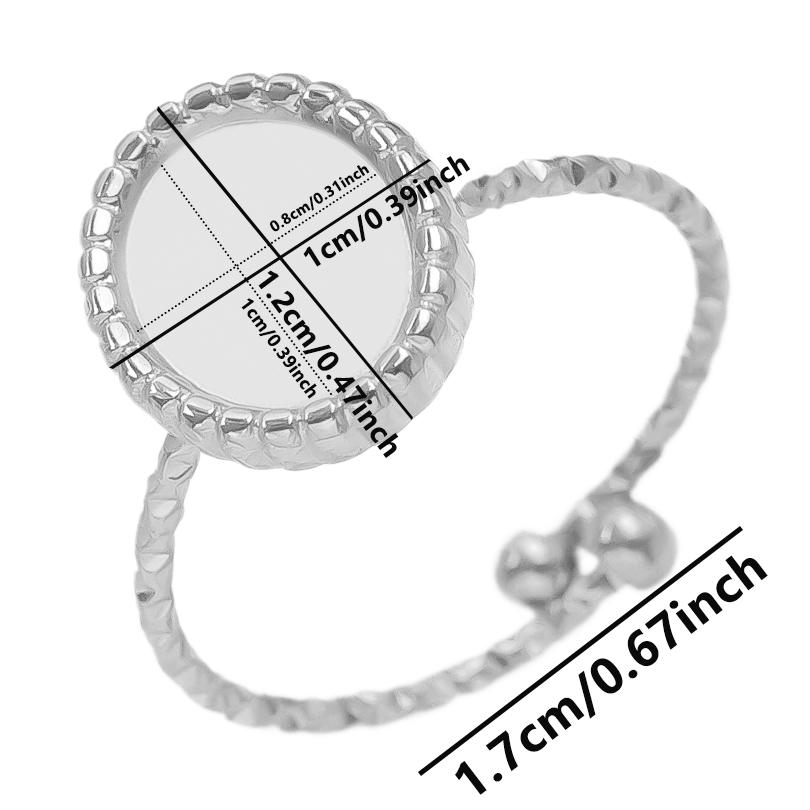 1/5pcs Silver Color Snake Beads Round Heart Stainless Steel Rings For Women Men Accessories Vintage Jewelry Finger Ring Anillos