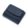 LedLis Women's Tri-Fold Mini Wallet, Genuine Leather, Compact, Small, Coin Purse, Slim, Card Storage, Stylish, Cute, Box-Shaped Wallet, Cashless,