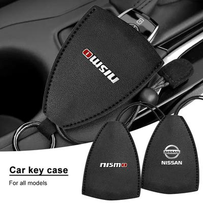 1Pcs Car Key Protection Shell Bag Car Key Case Cover Car Keychain For Nissan Nismo Qashqai X J10 J11 Trail Tiida Teana Skyline Juke X-trail