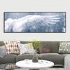 Nordic Decorative White Angel Wings Vintage Wall Art Canvas Painting Wing Picture Poster And Print for Living Room Bedroom Decor