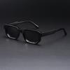Nouveaux Lunettes de Soleil Carrées à Monture Fine pour Femmes Résistantes aux UV Mode Unisexe Lunettes de Soleil pour Photographie de Rue Style Minimaliste
