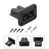 50 Amp Connector Plug Kit Mounting Bracket Panel Cover for Anderson Plug Flush Mount Universal for Caravan Camper Truck