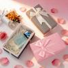 Valentine's Day Gift Box with Ribbon Bow Wedding Bridesmaid Birthday Present Wrapping Box with Lid Candy Lipstick Jewelry Packaging Box