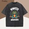 Funny Yoga T Shirt Frog Self Care TShirt Cotton Short Sleeve Positive Cottagecore Namaste Tee Men Women Mens Clothes Streetwear