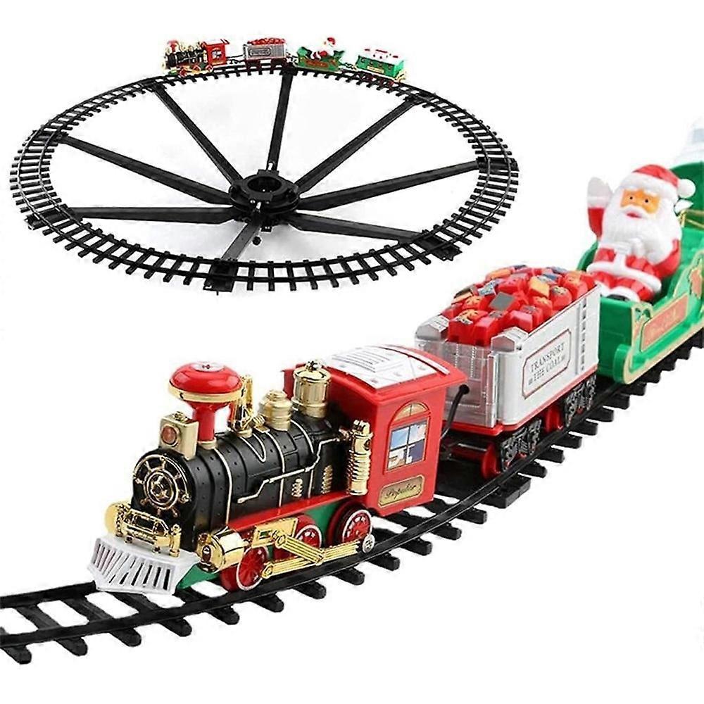 Weihnachts-Elektrozug-Spielzeug Weihnachtsbaum-Szenen-Deko Hängende Verzierung für Festival-Feiertag Neujahrsdekoration