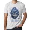 Herren Vintage T-Shirt Grafik T-Shirt Ship Me to Boston Vintage Weiß