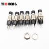 6 Small Circular Buttons PBS-110/NO PBS-111/NC 2-foot Self Resetting Lock Free Switch Button Switch 7MM Micro Color Mixing