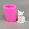 Silikónová forma pre domácich majstrov Forma na sviečku pre malé mačky Forma na čokoládu 3D dekoratívne formy Nástroje na zdobenie tort