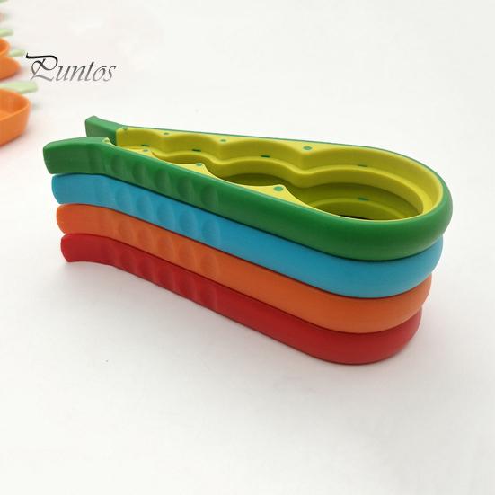 Bottle Opener Cap Twister Four-in-One Jar Lid Opener Anti-Slip Grip Easy Twist Off Caps Multiple Colors Kitchen Gadget