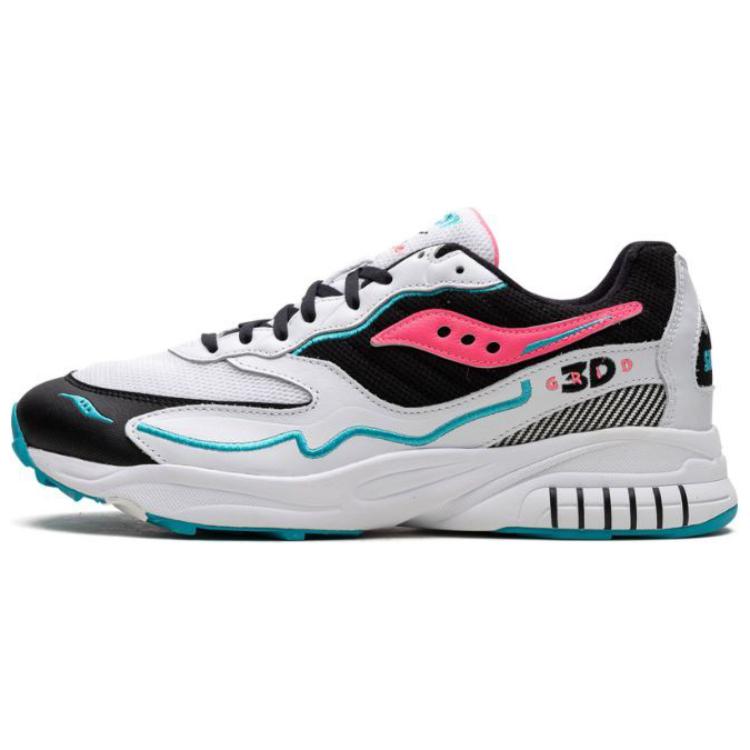saucony 3D Grid Hurricane 'White Black Pink' S70646-4