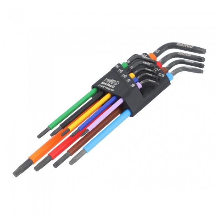 Bahco C1997torx/9p Long Torx Coloured L-key Set, 9 Piece