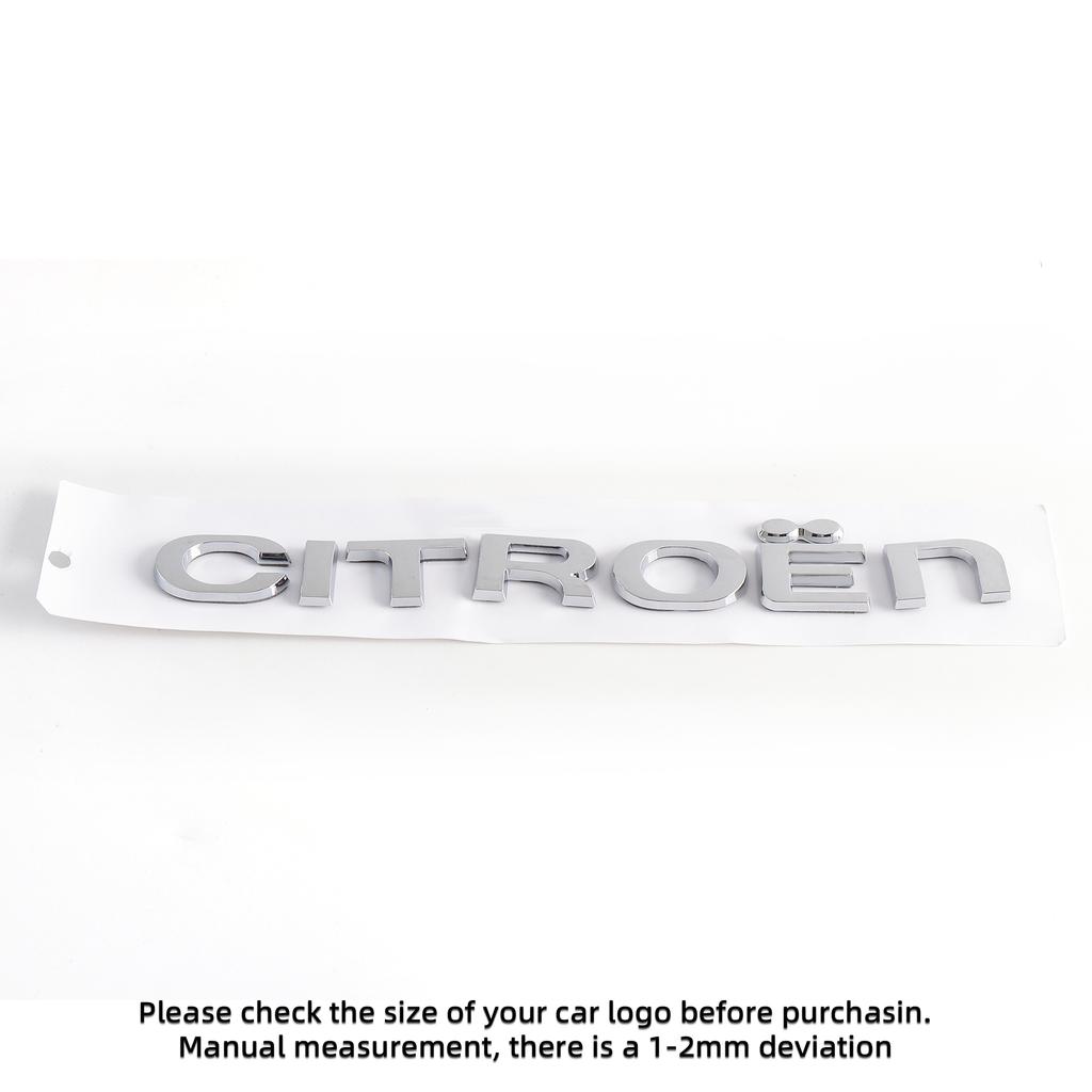 AFD1 1pcs 3D ABS Car Letter Badge Sticker Car Body Trunk Decorative Sticker For Citroen C2 C4 C5 Aircross VTS C-ELYSEE Berlingo C4L