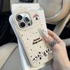 ins soft cute puppy for iPhone17 Pro Max leather pattern mobile phone protective case 17/16 all-inclusive 15 large holes