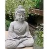 Sodo ornamentas Sėdintis Buda Zen Lauko vidaus statula Derva Namų dekoras 23cm