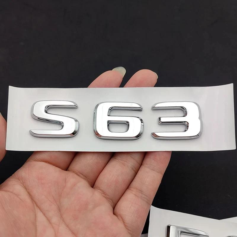Autó Tartozékok 3D ABS Króm Csomagtartó Jelvény Matrica AMG C E 63 W205 W204 W213 W212 W222 W221 C63 E63 S63 Embléma Logó