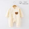 Spring Newborn Cotton Romper - Long Sleeve Onesie for Girls