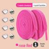White No-Tie Elastic Shoelace Buckle for Adults & Kids