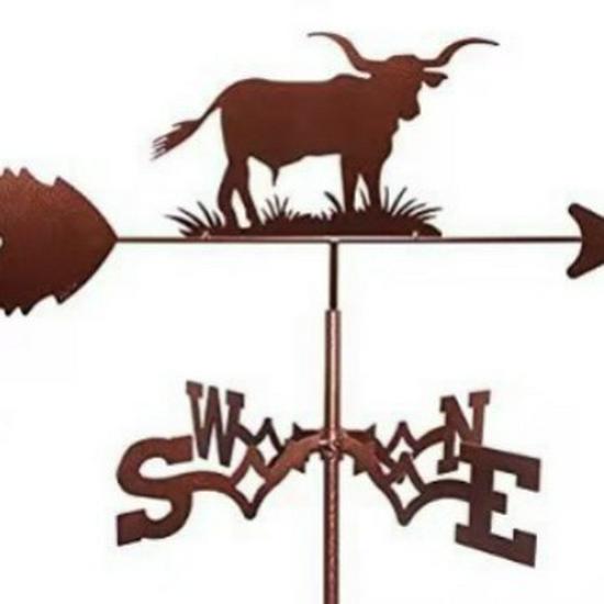 Stainless Steel Weather Vane Ornament for Outdoor Courtyard