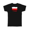 Geschenk-T-Shirt : Polnische Flagge Polnisches Land Auswanderer