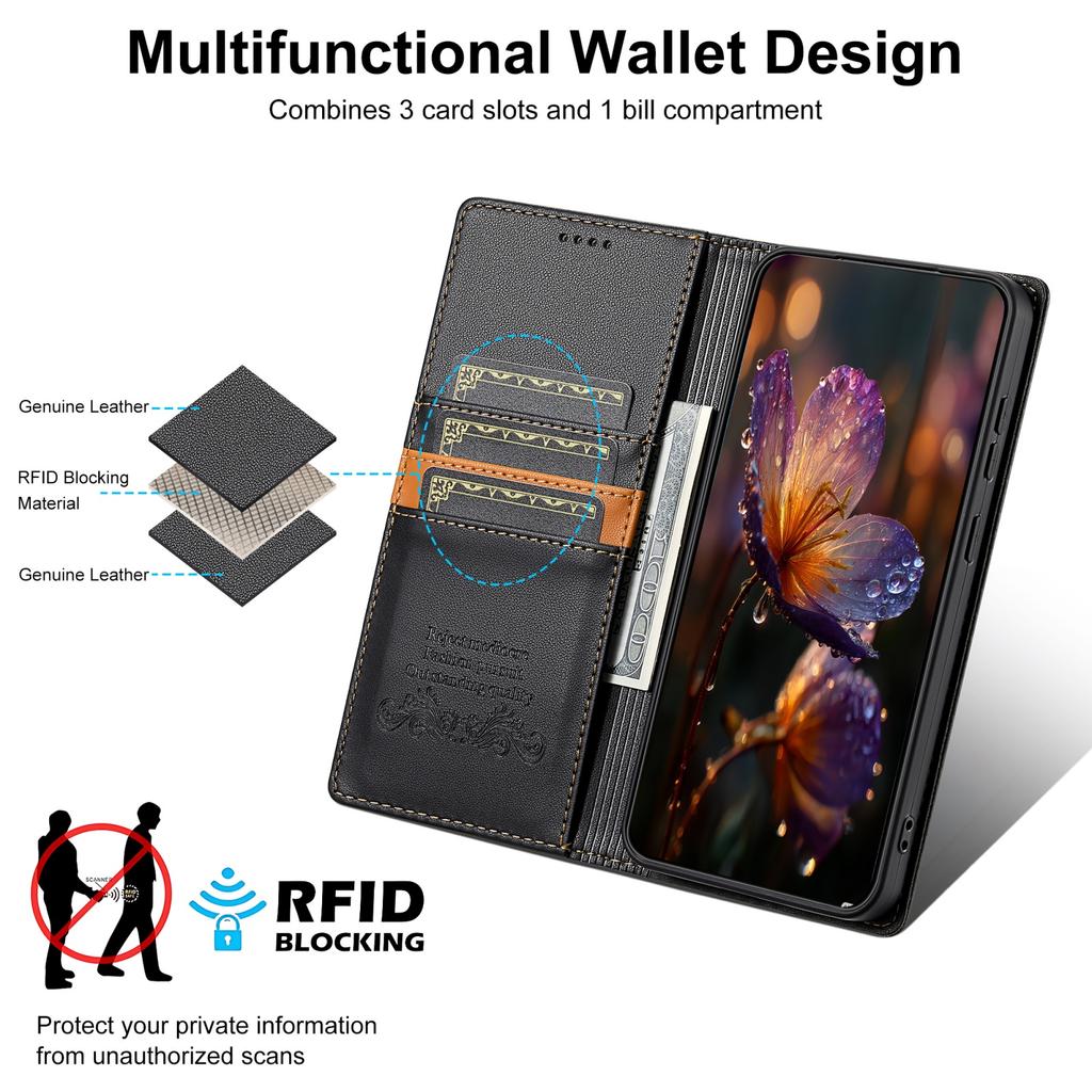 Étui à rabat magnétique en cuir RFID pour Google Pixel 10 9 Pro XL 5G 10A 9A 8A 10Pro XL Portefeuille de luxe Emplacement pour carte Support Housse de téléphone