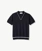 STCO Diems Cool Layered Collar Knit Navy (Classic Fit)_Dgkvb04Csn