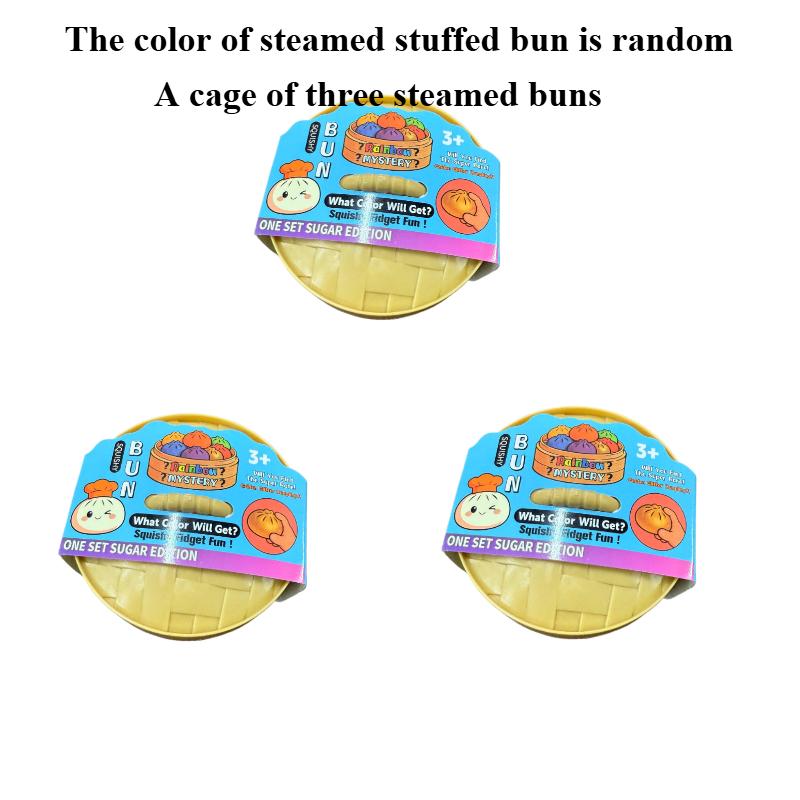 New Realistic Steamed Bun Squishy Toy Slow Recovery Stress Relief Toy Bola Pop It Fidget Toys Squishy Kawaii Sloth