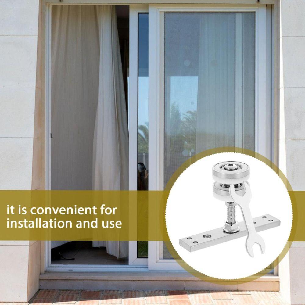 Heavy Duty Folding Door Pulley High Load-Bearing Durable Construction Hanging Wheel Universal Design Silent Operation
