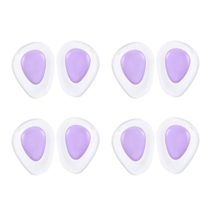 4Pairs Anti Blisters Forefoot Sticker Adhesive Gel Insoles Anti Chafing Shoe Inserts High Heel Protectors Pad For Women