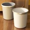 Large Capacity Lidless Waste Paper Basket for Home: Stylish and Durable for Living Room, Kitchen, Bedroom, Bathroom, and Dorm.