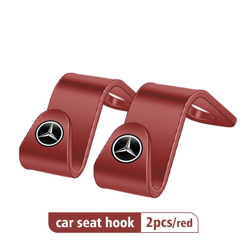 XUV2 4pcs Car Seat Headrest Hook Storage Hanger Organizer Accessories For Mercedes Benz AMG A C E S G Class W201 W210 W108 W204 W205