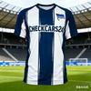 2026 Нова Повсякденна Спортивна Футболка Чоловіки Жінки Німеччина Hertha BSC Футбольна Форма Домашня Виїзна Дорослі Діти Тренувальні Футболки Батьки-Діти