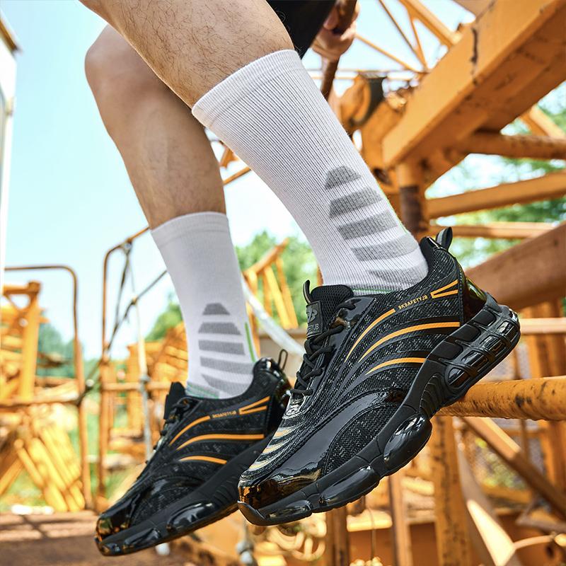 Steel Toe Work Safety Boots Comfortable Safety Man Shoes Industrial Safety Shoes Men for Work Light Weight Sneakers for Work